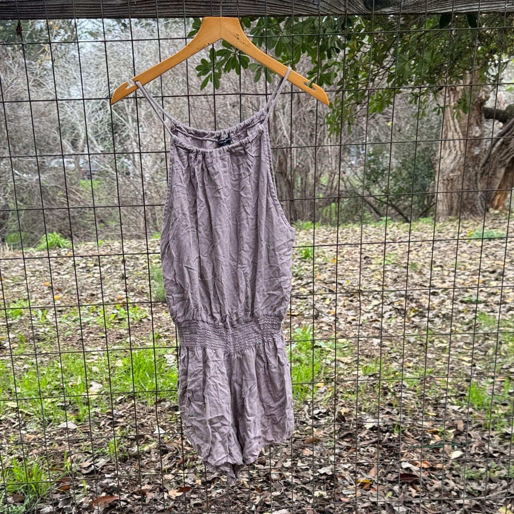 Brandy Melville Taupe Romper